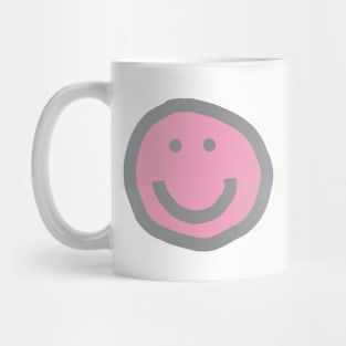 Prism Pink Round Happy Face with Smile Mug